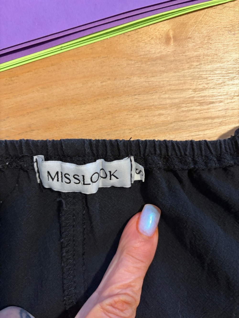 MISSLOOK Black Lightweight jumpsuit - Picture 2 of 3